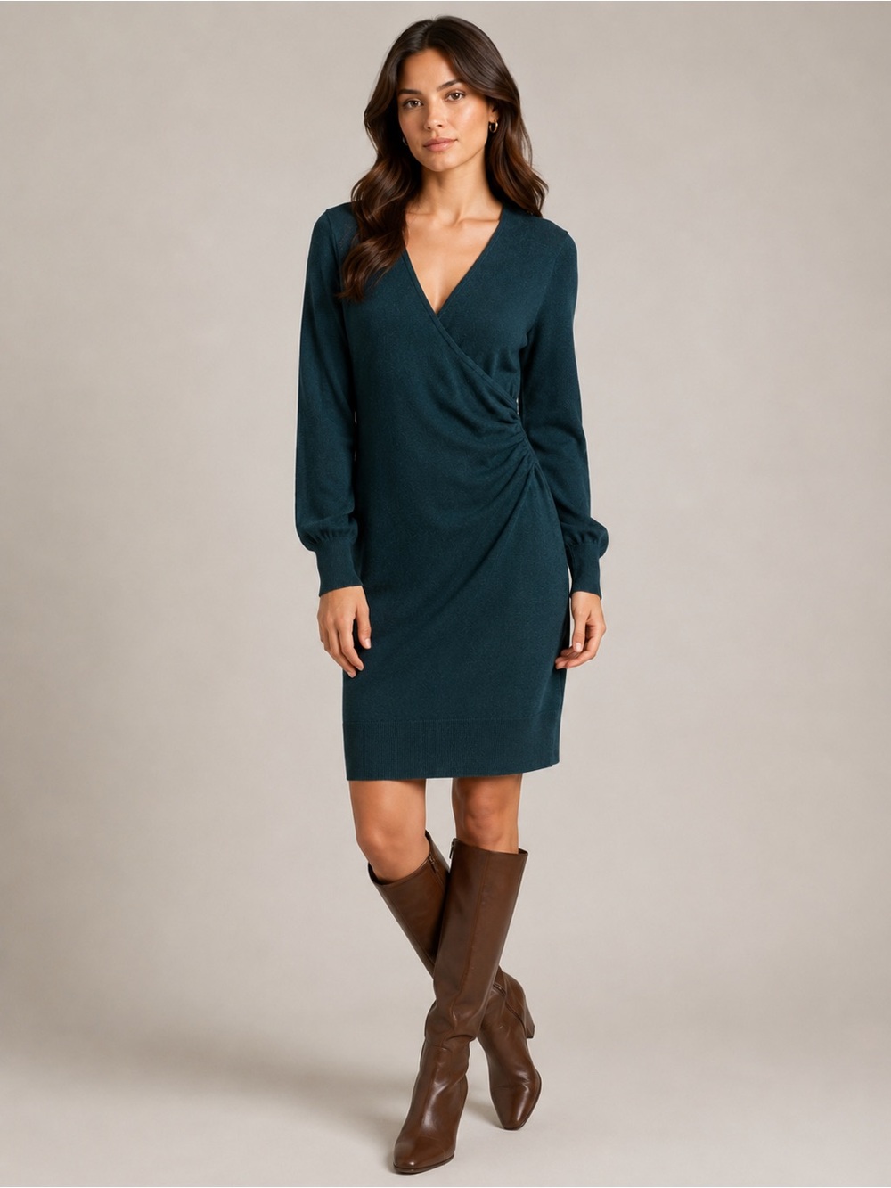 Ann Taylor Loft Wrap Sweater Dress